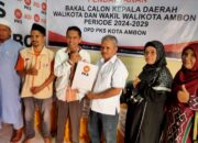 Maju sebagai Balon Wawali Kota Ambon, Yusuf Wally Ambil Formulir Pendaftaran Lewat PKS