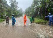 Sungai Kawanua Meluap, Banjir Tutupi Badan Jalan