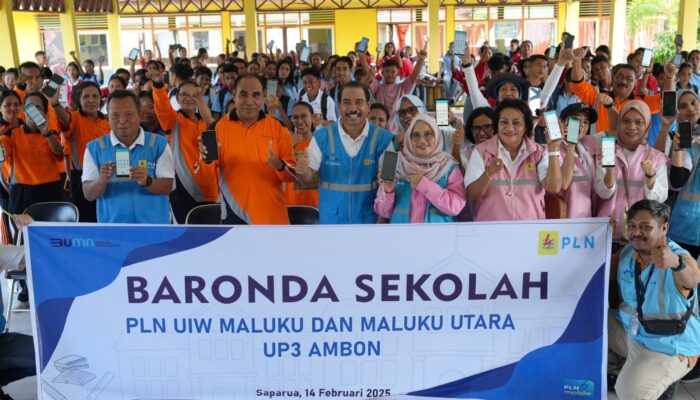 PLN Baronda Sekolah, Gaungkan Semangat Transformasi PLN dan Edukasi Kelistrikan bagi Anak Muda Saparua