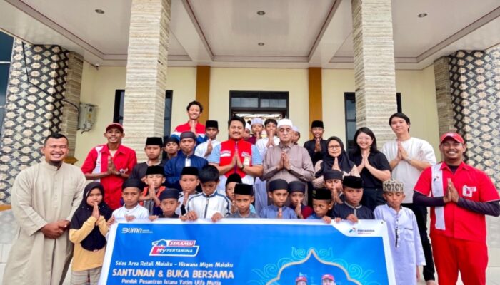 Kolaborasi Pertamina dan Hiswana Migas Santuni Anak Yatim dan Berbagi Paket Takjil Gratis di Wilayah Maluku