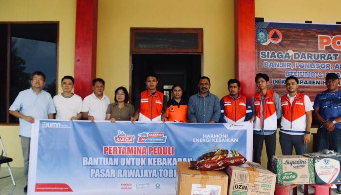 Pertamina Patra Niaga Papua Maluku Salurkan Bantuan kepada Korban Kebakaran Pasar Inpres Rawajaya Tobelo