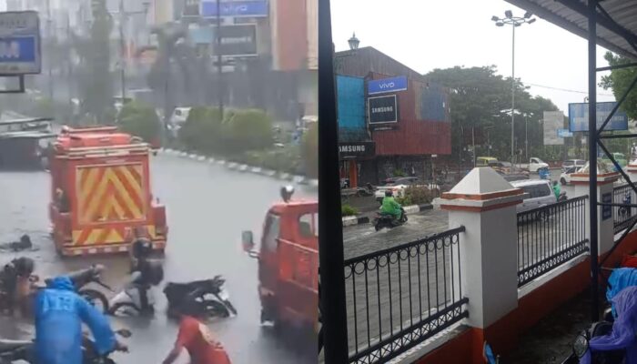 Hujan Seharian, Sejumlah Titik di Pusat Kota Ambon Terendam Banjir