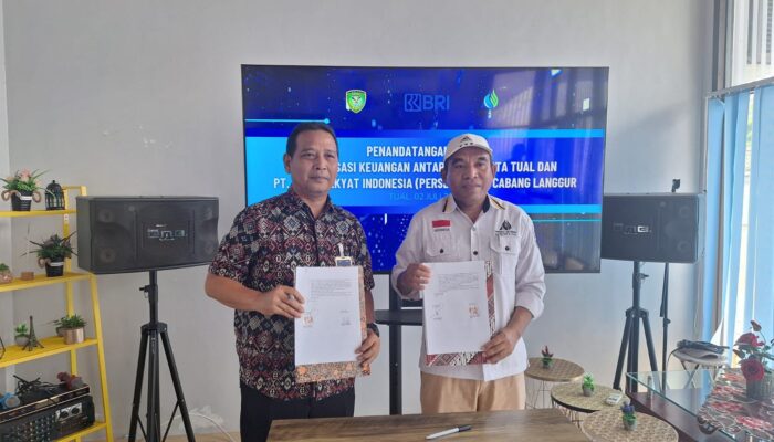 Mudahkan Warga Bayar Tagihan, BRI Langgur Teken Kerjasama dengan PDAM Tual