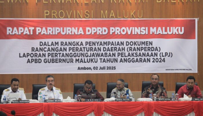 Pemprov Maluku Konsisten Jaga Transparansi, LPJ APBD 2024 Disampaikan ke DPRD