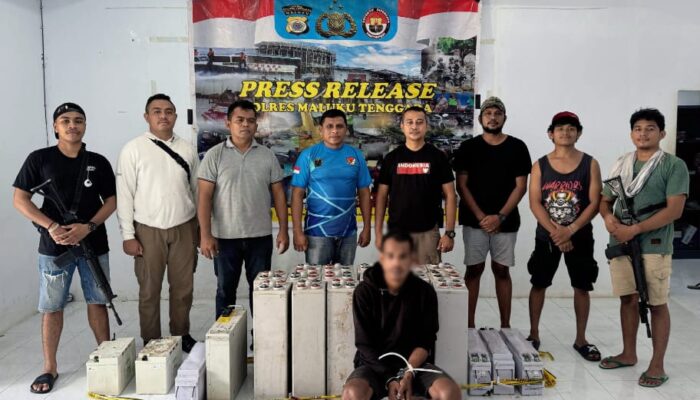Tersangka Pencurian Baterai Tower Telkomsel di Maluku Tenggara Diserahkan ke Jaksa