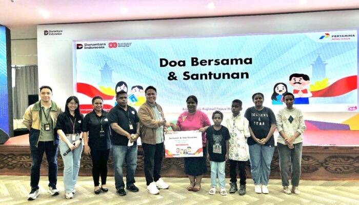 Pertamina Papua Maluku Sambut Hari Kemerdekaan dengan Doa dan Santunan Anak Yatim di Jayapura