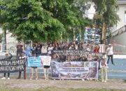 Aliansi Baku Jaga Tanah Gelar Aksi di Kantor Gubernur Maluku, Tuntut Pembebasan Dua Pemuda Adat Negeri Haya
