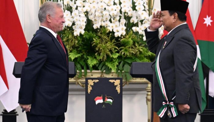 Penguatan Hubungan RI–Yordania, Presiden Prabowo Terima “The Bejewelled Grand Cordon of Al Nahda”