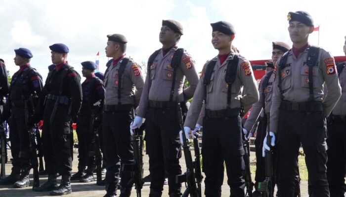 Polres Maluku Tenggara Kerahkan 130 Personel Gabungan Amankan Malam Tahun Baru