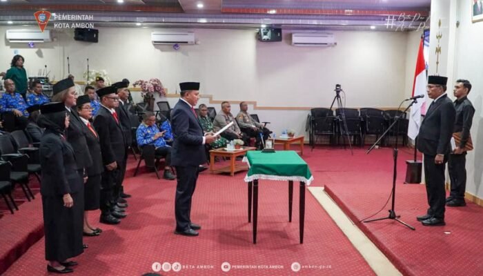 Lengkapi Eselon IIb, Pemkot Ambon Perkuat Pelayanan Publik