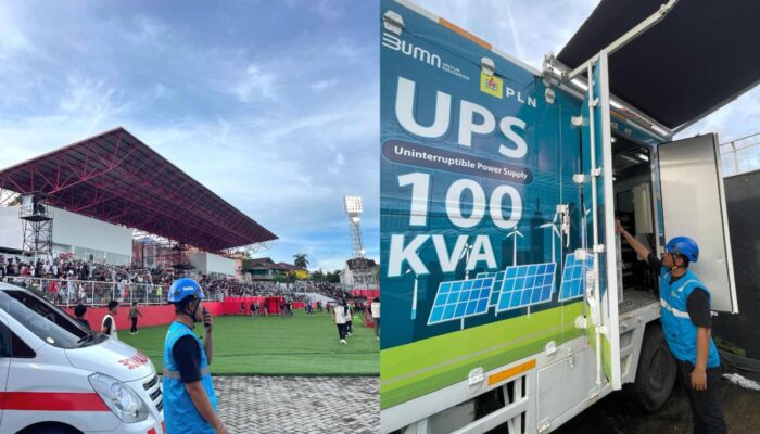 Dukung Laga Bergengsi Super League, PLN UP3 Ternate Jaga Keandalan Listrik di Stadion Gelora Kie Raha