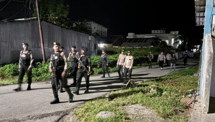 Rawan Konflik, Polres Tual Patroli Rutin di Desa Fiditan Kota Tual