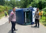 Bus Rombongan Mahasiswa KKN UGM di Maluku Terbalik, Semua Penumpang Luka-luka