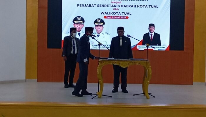 Ridwan Abduh Fadirubun Resmi Menjabat Pj Sekda Tual