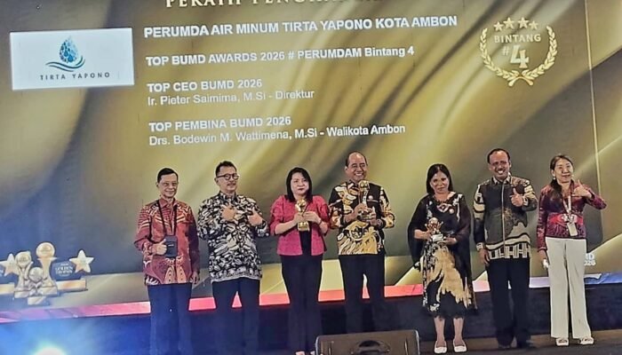 Transformasi Perumdam Tirta Yapono Berbuah Penghargaan, Wali Kota Tekankan Peningkatan Layanan Air Bersih