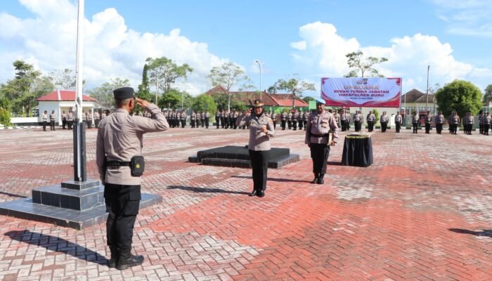 Kompol Jufri Jawa Resmi Gantikan Kompol Akmil Djapa sebagai Wakapolres Buru