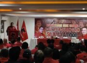 Benhur Watubun Panaskan Semangat Kader di Musancab, PDI Perjuangan Bidik Kuasai Ambon