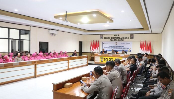 Polres Buru Sosialisasi Program ASABRI dan Pengenalan Produk Bank BRI