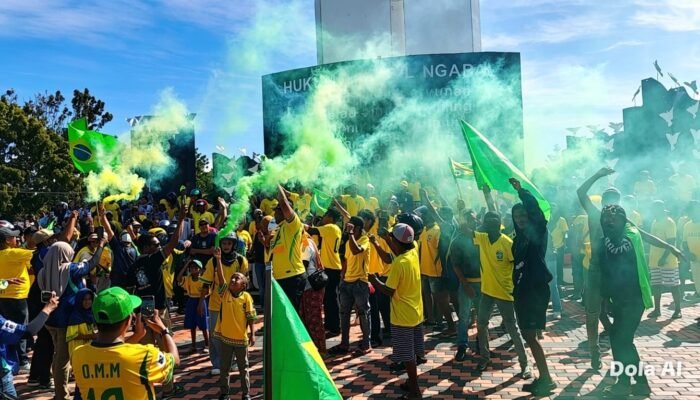 Ribuan Suporter Ramaikan Konvoi Sambut Piala Dunia 2026 di Tual Maluku Tenggara