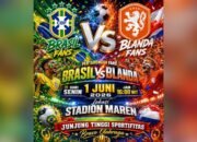 Hari ini, Laga Persahabatan Brasil vs Belanda Digelar di Stadion Maren Maluku, Rogaz Optimis Oranje Nuhu Evav Gilas Samba 9:0