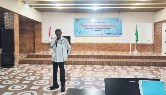 Kunjungi Training Center, Wali Kota Tual Beri Dukungan ke Kontingen Pesparawi