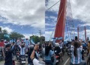 Ambon Jadi ‘Buenos Aires’! Fans Argentina Pawai Biru-Putih Lewati JMP Usai Gilas Aljazair dengan Skor 3-0