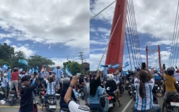 Ambon Jadi ‘Buenos Aires’! Fans Argentina Pawai Biru-Putih Lewati JMP Usai Gilas Aljazair dengan Skor 3-0