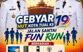 Jelang HUT ke-19, Pemkot Tual Gelar Jalan Santai dan Fun Run