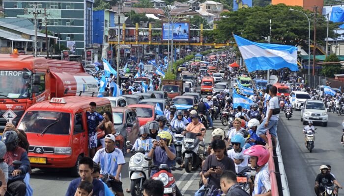Argentina Menang Tipis 3-2 atas Tanjung Verde, Fans di Ambon Gelar Pawai Kemenangan