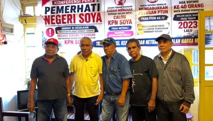 Pemerhati Peduli Negeri Soya Beri Tenggat Sepekan, Desak Pemkot Ambon Jalankan Putusan PTUN