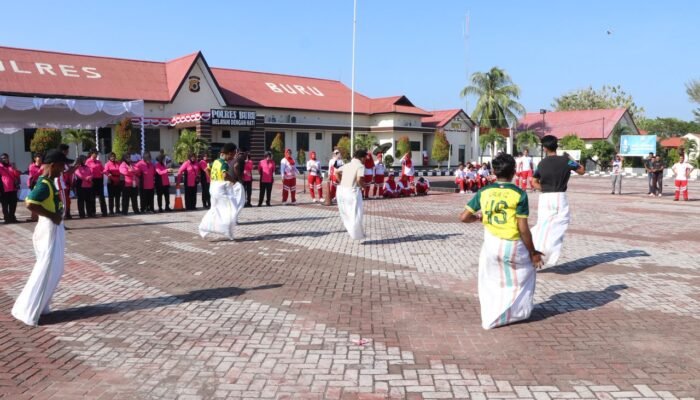 Pesta Rakyat Polres Buru dan Warga Meriahkan HUT ke-81 RI, Kemitraan Kamtibmas Makin Erat