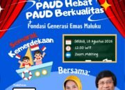Jangan Lewatkan! Webinar Nasional LPAI Maluku Gelar Pelatihan Gratis Guru PAUD Besok