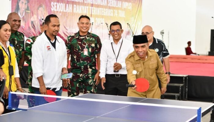 Wawali Tual Apresiasi Program “Pingpong Go to School”, Harap Lahirkan Atlet Berprestasi
