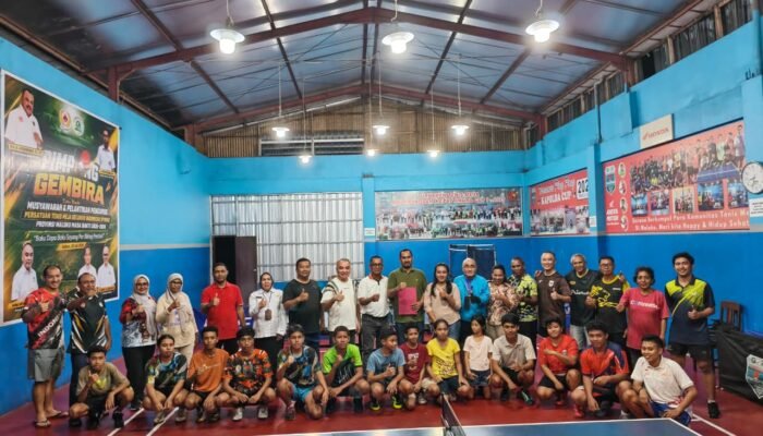Abas Rumadan Pimpin PTMSI Ambon, Pembinaan Pingpong Dimulai dari Sekolah