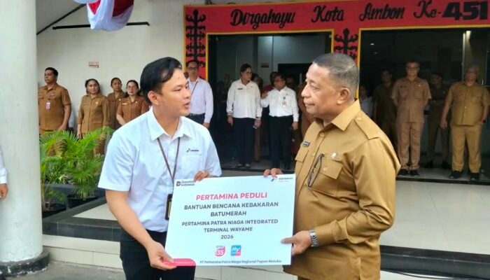 37 Warga Korban Kebakaran Batu Merah Ambon Terima Bantuan Sembako dan Obat-obatan dari Pertamina