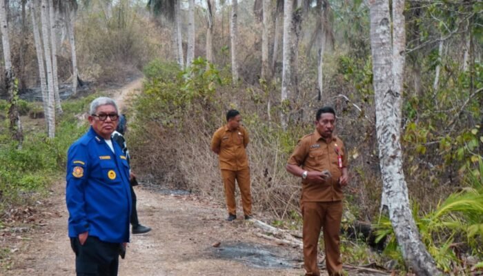 Bupati Maluku Tenggara Tinjau Karhutla di Desa Evu