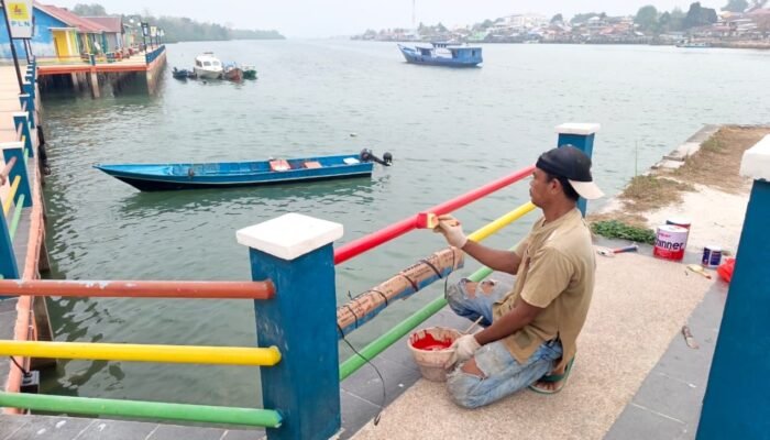 Usai Diberitakan, Cat dan Struktur Beton yang Retak di Jalan Titian Fidaboy Maluku Telah Diperbaiki